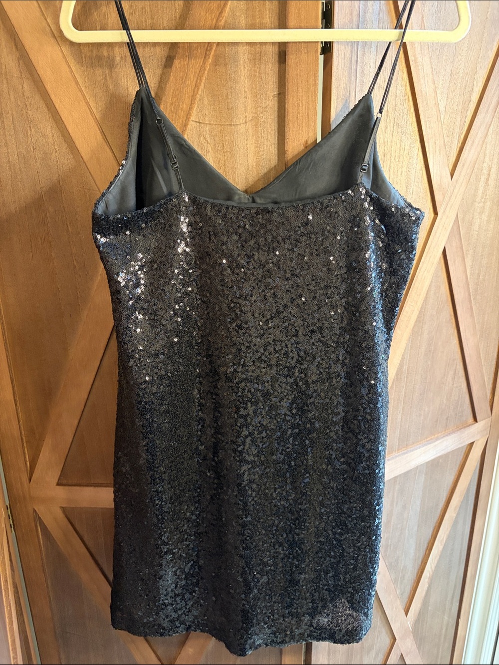 JACK by BB Dakota Black Sequin Mini Dress Cami Slip Dress SIZE SMALL - Picture 6 of 8